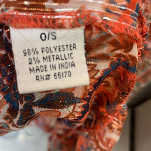 ANTHROPOLOGIE‎ Paisley Tiered Kimono SZ O/S - Picture 8 of 8